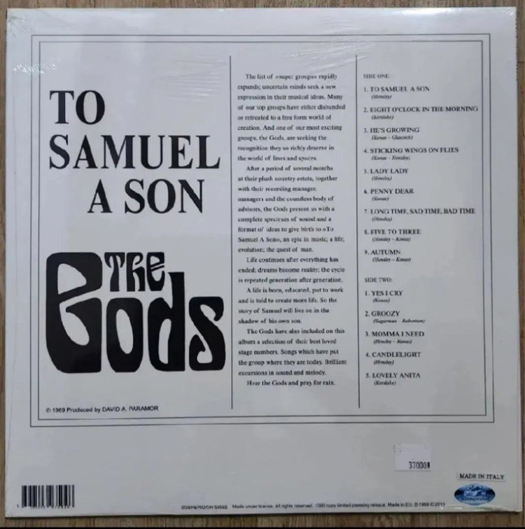 [수입] The Gods - To Samuel A Son [LP] 이미지