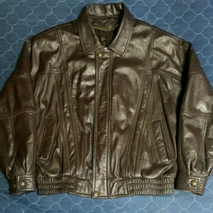 (호주) 컨트리로드 90s 램스킨 카라 가죽자켓 다크브라운 (XL) 이미지