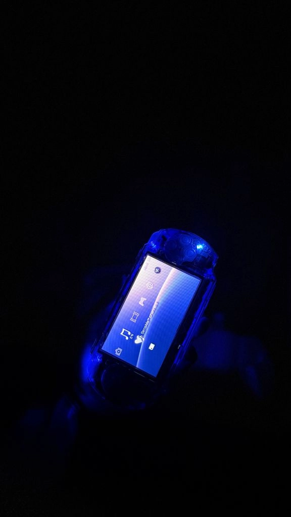 [새상품] PSP3000 128GB C타입 AllBlue LED 커스텀 이미지