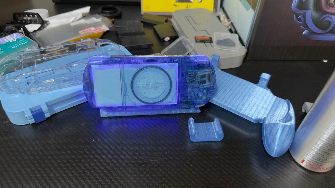 [새상품] PSP3000 128GB C타입 AllBlue LED 커스텀 이미지