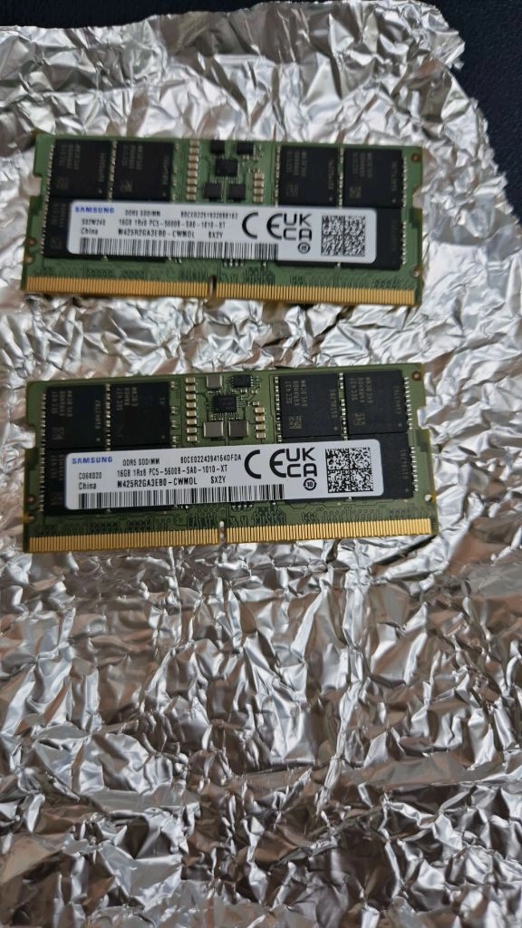 삼성 DDR5 5600 16GB x 2 총 32GB 노트북용 램카드 이미지