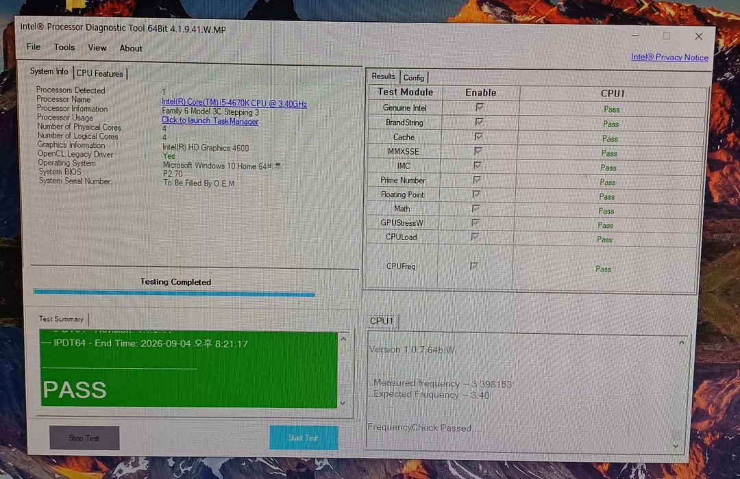 인텔 CPU i5 4670k 이미지