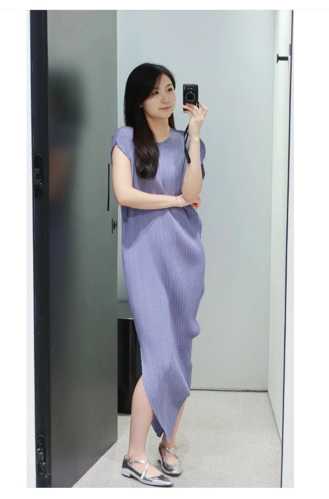 이세이미야케 리프 원피스(30만원 플리츠플리즈 스카프 선물)~ 이미지
