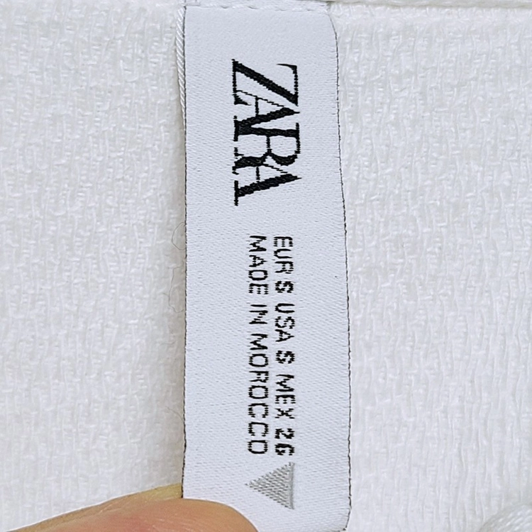 ZARA 자라 화이트 데님 케이프 셔츠 자켓 (여S) 판매합니다 이미지