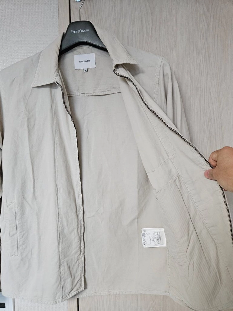 시리즈 NORSE PROJECTS 코튼 린넨 자켓 95 사이즈 이미지