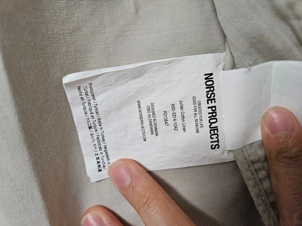 시리즈 NORSE PROJECTS 코튼 린넨 자켓 95 사이즈 이미지