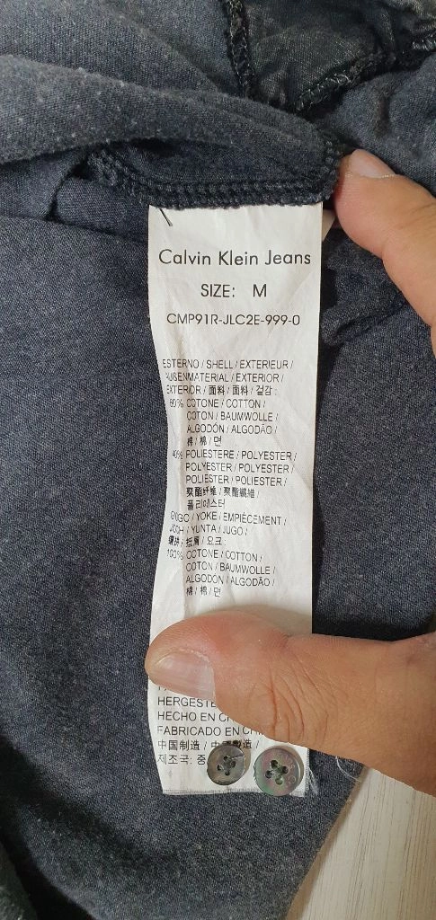 CK 캘빈클라인(사방스판) 실크재질 언발란스남방 M사이즈 95호 드라이완료! 이미지