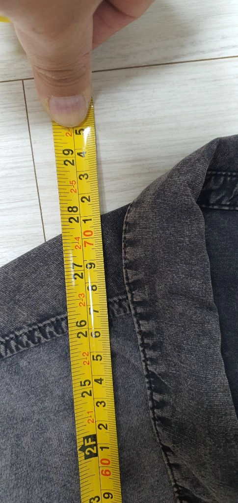 CK 캘빈클라인(사방스판) 실크재질 언발란스남방 M사이즈 95호 드라이완료! 이미지