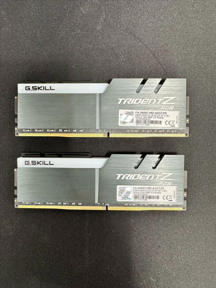 G.SKILL DDR4-3600 CL18 TRIDENT Z RGB 패키지 64GB(32Gx2) 이미지