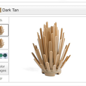 구매) 레고 dark tan Plant Prickly Bush 2 x 2 x 4 이미지