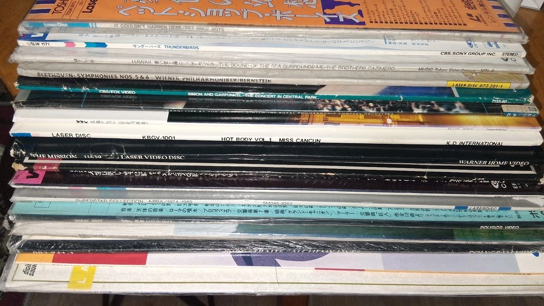 LD, 레이저디스크, 아바, 사이먼앤가펑클, 레트로소품 이미지