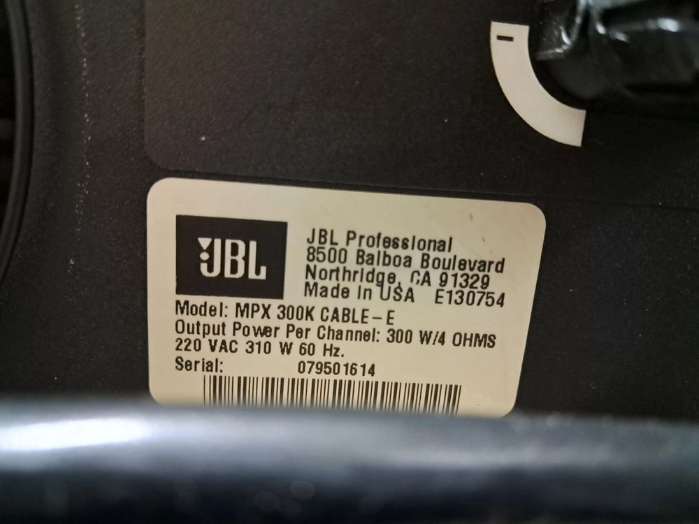 JBL MPX300 POWER AMP 이미지