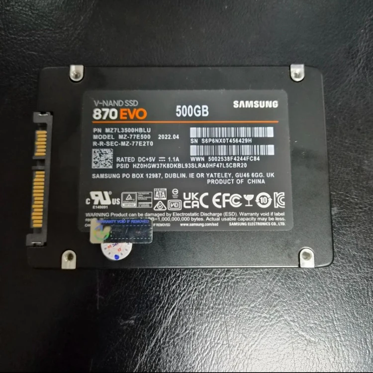 보증수명의 사용량 2% - 삼성 870 EVO 500GB SSD 이미지