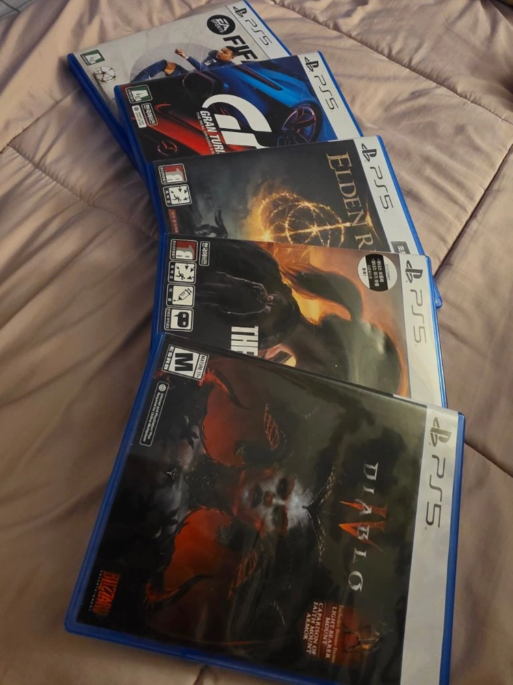 PS5 게임 타이틀 5종 엘든링 디아블로4 그란투리스모7 피파23 라스트오브어스 - 안심되는 중고거래