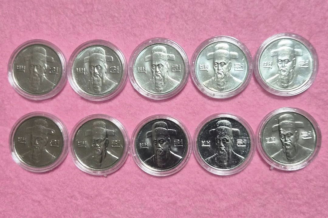 2018년2019년 100원 동전5개씩 총10개일괄 이미지