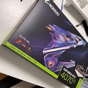 기가바이트 RTX 4070Ti AORUS ELITE 그래픽카드 이미지