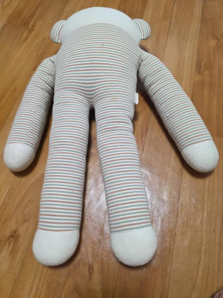 줄무늬 곰 긴팔 긴다리 대형 봉제인형 이미지
