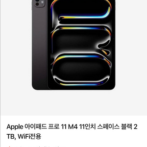 아이패드 프로 11인치 M4 2TB + 애플펜슬 프로 / 풀박스 이미지