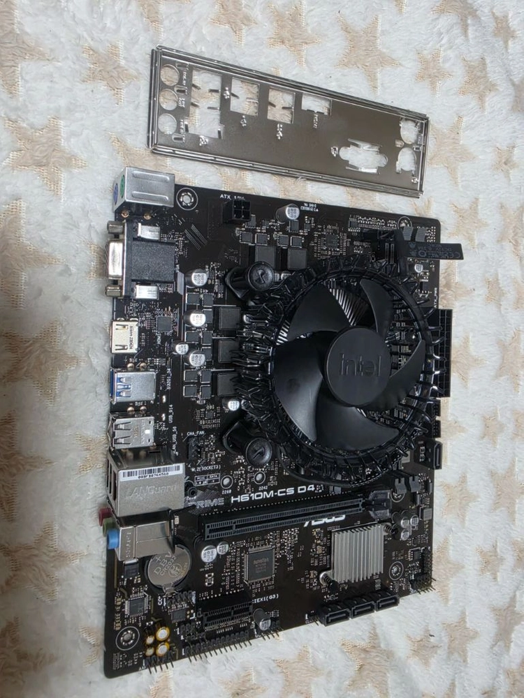 메인보드+CPU셋트.CPU.i3-12100.보드.ASUS.H610M-CS D4.백패널포함.써멀작업완료 - 안심되는 중고거래