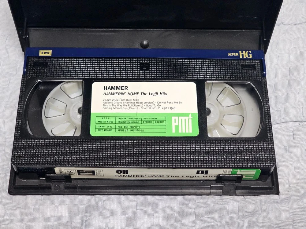 VHS 비디오 테잎 MC.HAMMER (엠씨해머) 뮤직비디오 이미지