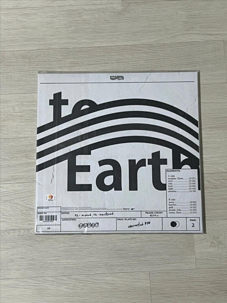 웨이브투어스 uncounted 0.00 투명블루 LP 미개봉 이미지