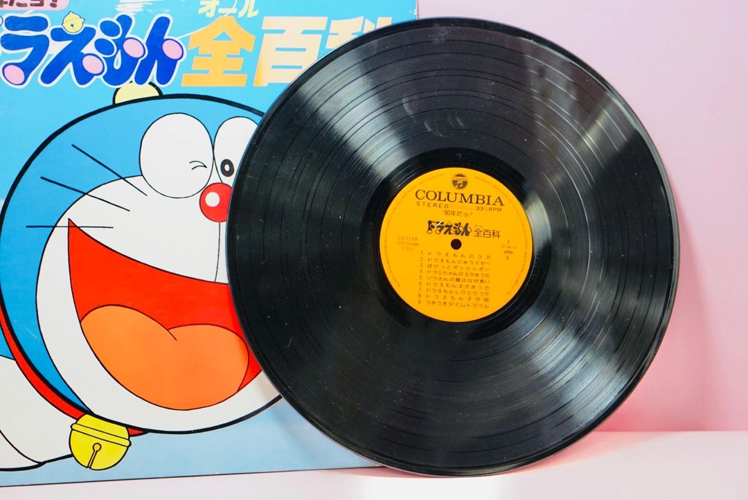 도라에몽 LP 음반 80년대 오리지널 고전 수집 레트로 빈티지 이미지