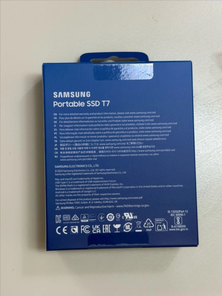 삼성 SSD 외장하드 T7 2테라 이미지
