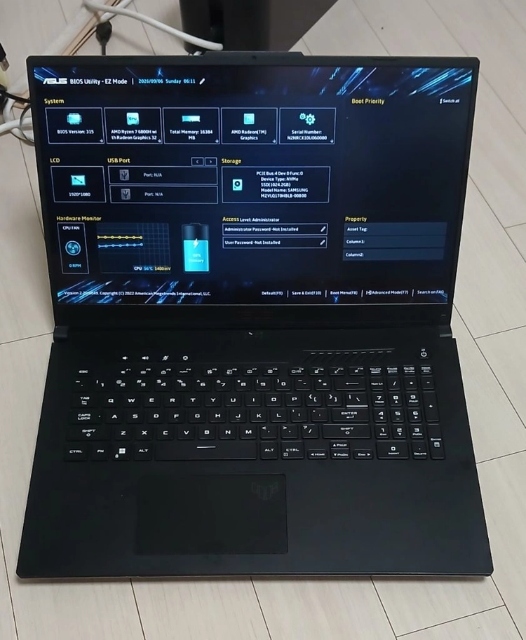 ASUS TUF A17 6800H 3060 게이밍 노트북 - 안심되는 중고거래