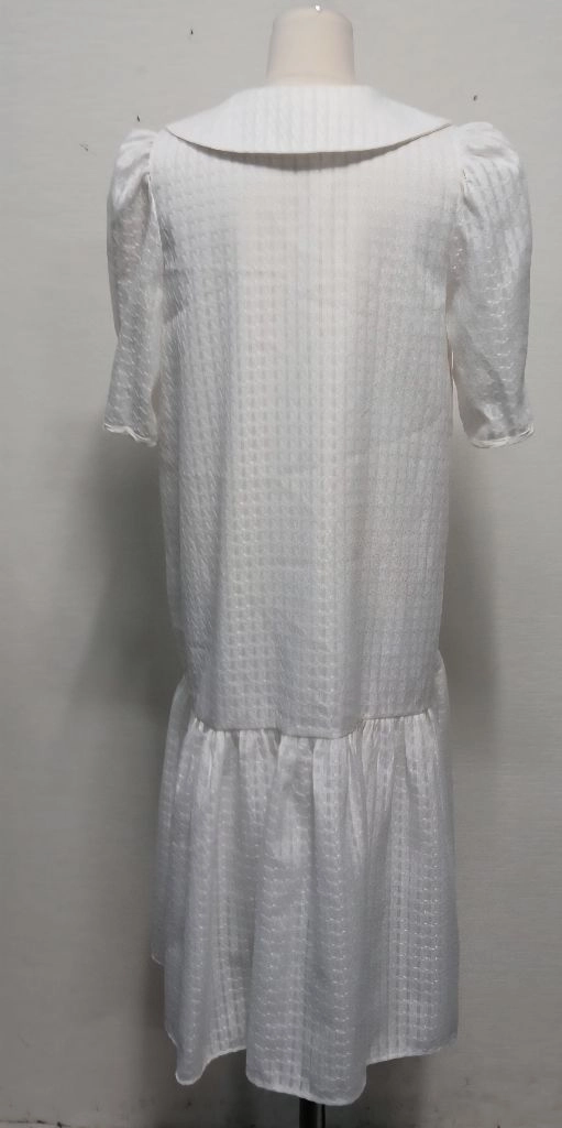 Dress code 화이트 빅카라 롱 원피스 이미지