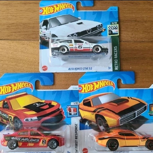 핫휠 3종 일괄 알파로메오 GTV6 3.0 15 닷지 차저 SRT 커스텀 오토 이미지