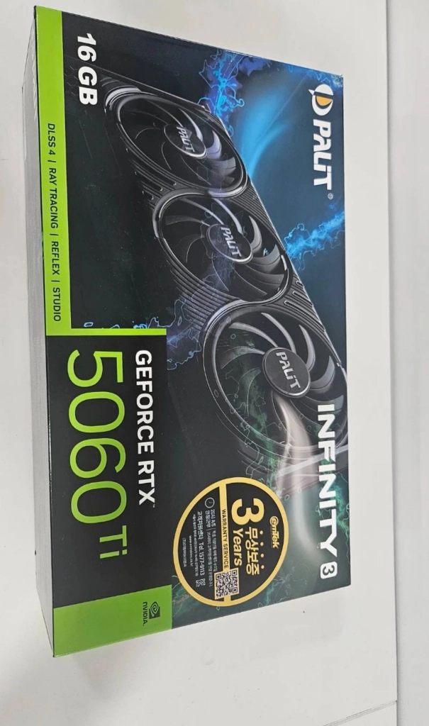 PALIT RTX 5060Ti INFINITY3 16GB 그래픽카드 - 안심되는 중고거래