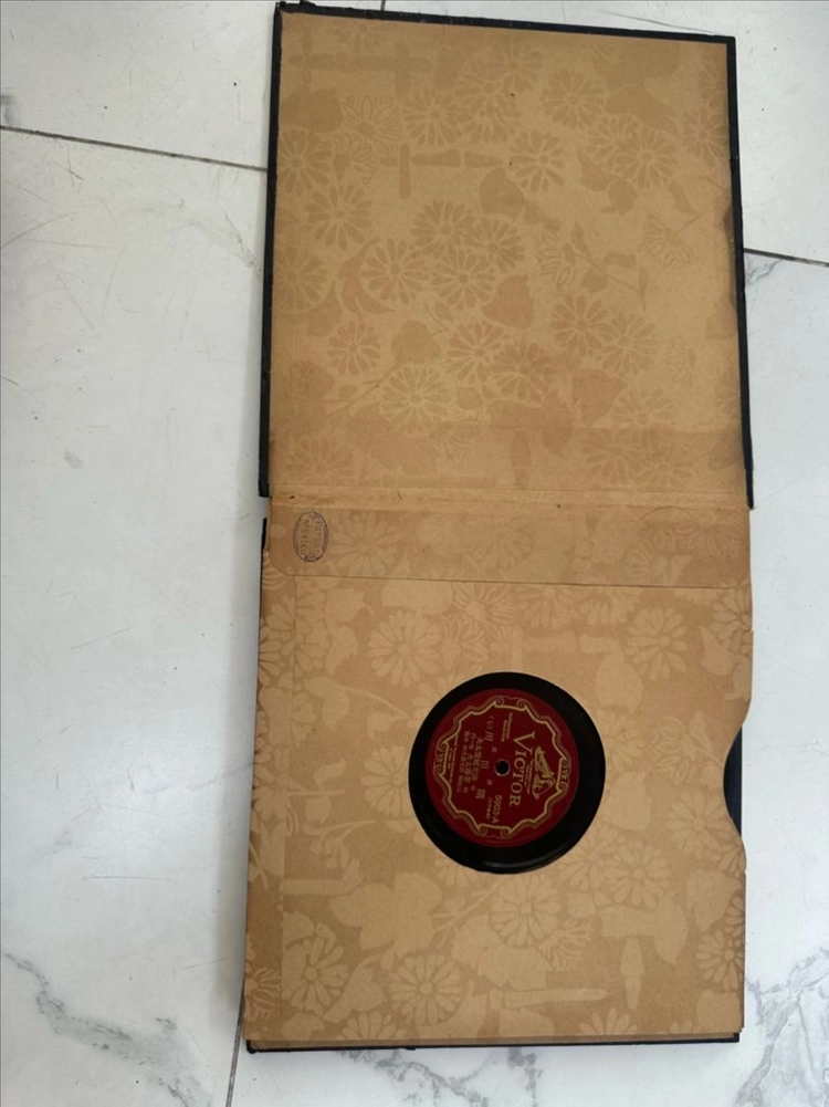 [LP] 1930년대 희귀 앤틱 빅터(Victor) 10인치 기요모토 스미다가와 SP 돌판 전집 6장 세트 팝니다 이미지