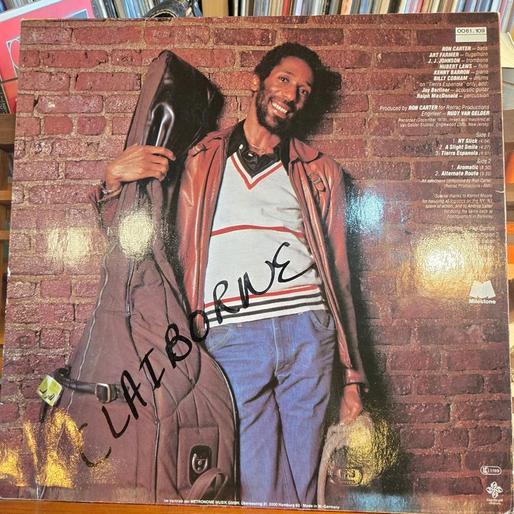 Ron Carter.New York slick.80.Germany.초반.EX+/NM+.민트급LP 이미지