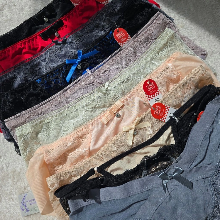 여성팬티 95(M) 10종 세트 여성 속옷 레이스 노라인 햄팬티 이미지