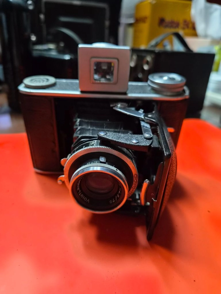 1930-40년대 독일 보이그랜더사 베사 66(베이비 베사)빈티지 중형필름 카메라(정상작동/종이필름 장착) 이미지