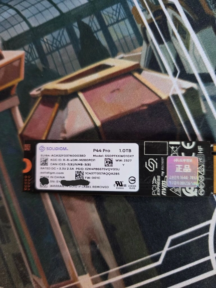 솔리다임 p44 pro 1tb 팝니다 이미지