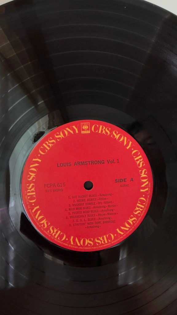 (재즈 LP,루이암스트롱,민트급알판)Louis Armstrong Vol.1 이미지