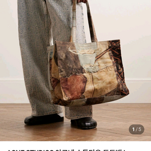 [파격가] 아크네스튜디오 로고 숄더 토드백 데님 블루 루이비통 샤넬 구찌 펜디 프라다 디올 버버리 톰브라운 몽클레어 이미지