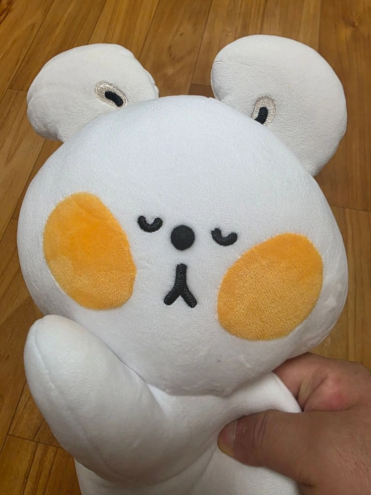 대형 하얀 곰 캐릭터 봉제인형 이미지