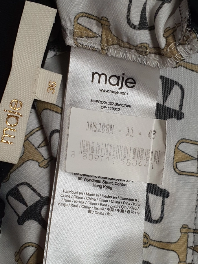 마쥬 maje 스카프 원피스 36 사이즈 정품 .5 마쥬 이미지