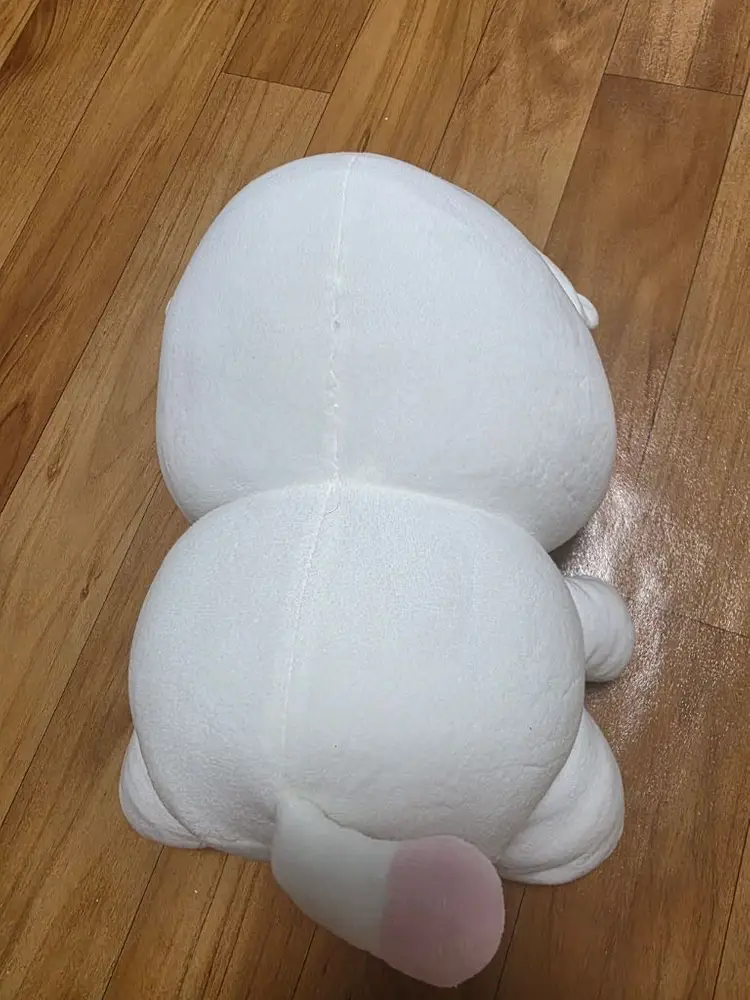 하얀 소 캐릭터 봉제인형 이미지