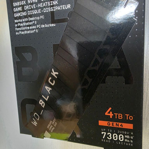 sn850x 4tb 히트싱크버전 (미개봉) 이미지