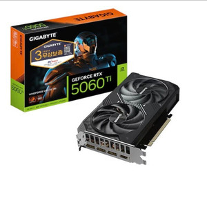 (미개봉) 기가바이트 RTX 5060Ti WINDFORCE OC D7 8GB 팝니다. 이미지