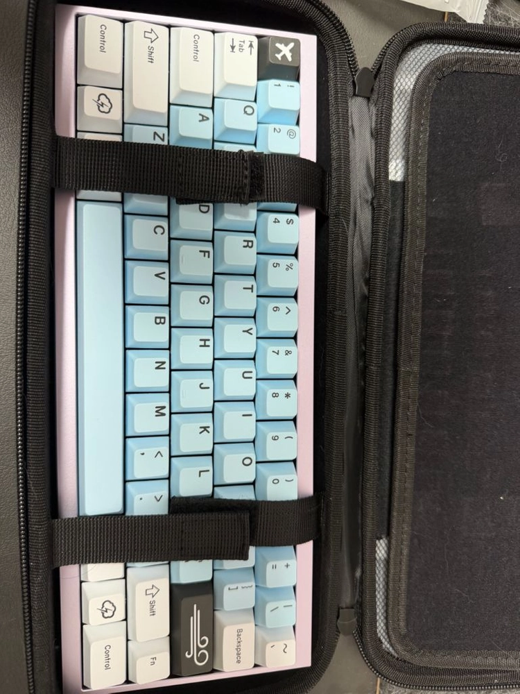 KBDfans Tofu60 3.0 Lavender / Silver / 알루미늄 보강판 / 알루미늄 웨이트 / 70A - 안심되는 중고거래