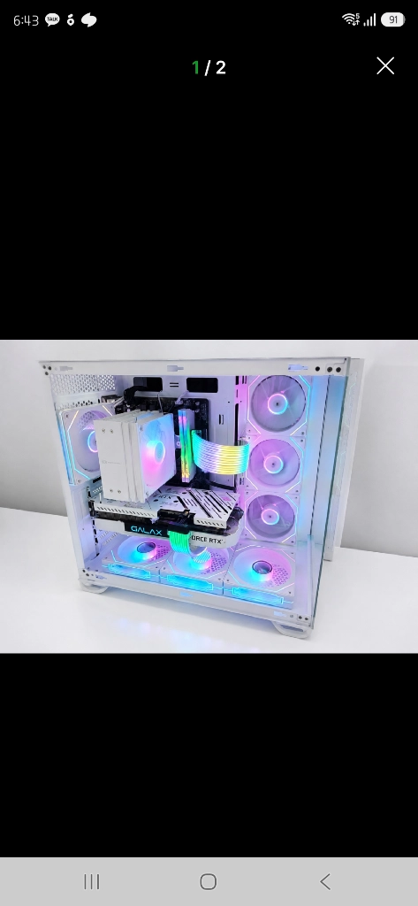 라이젠5 5600x RTX3060 스트릭스 화이트 본체 팝니다 이미지