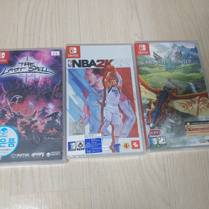 스위치 몬스터헌터 스토리즈2 파멸의날개, NBA 2K22, THE LAST SPELL 전부 새상품 일괄팝니다. 이미지