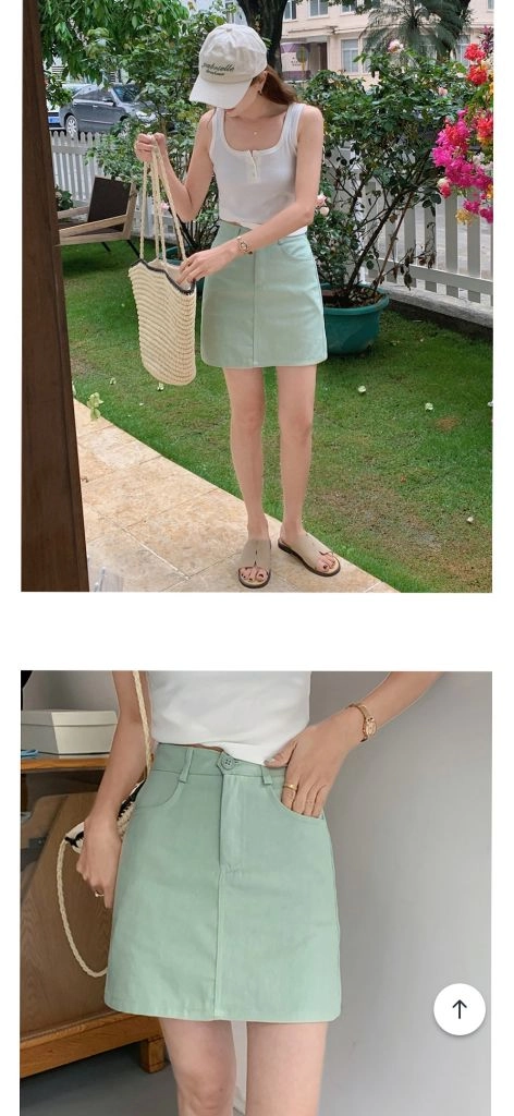 러브민 스퀘어 민소매 블라우스 (+스커트) ㅡ 합 5천 이미지