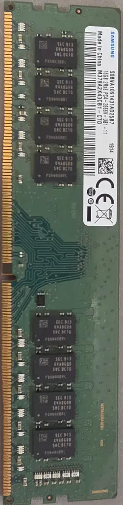 삼성 DDR4 16GB 메모리 이미지