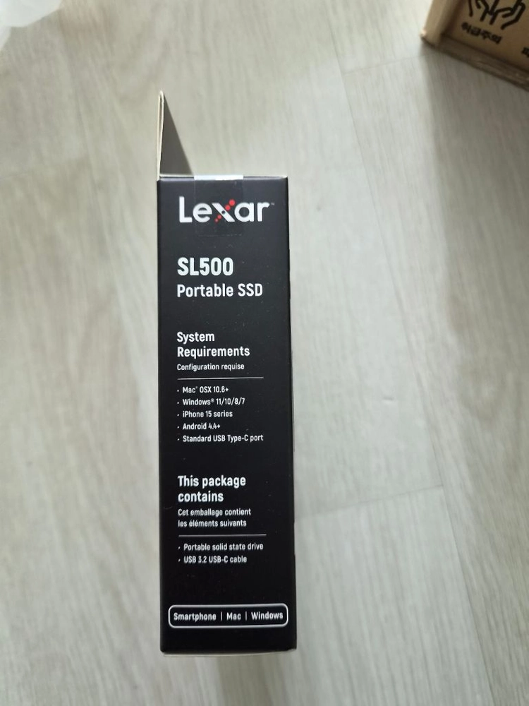 렉사 Lexar SL500 2TB 외장 SSD 미개봉 새제품 이미지