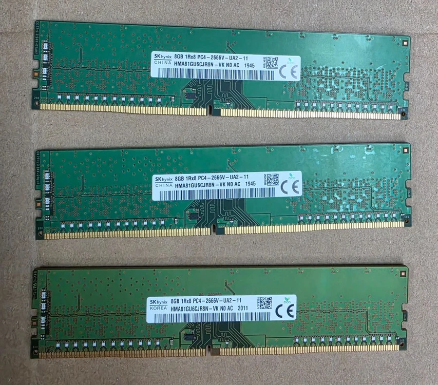 SK하이닉스 PC용 메모리 DDR4 8G 2666V(중고) 이미지